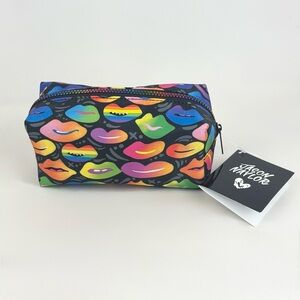 Jason Naylor Rainbow Multicolor Lip Graphic Makeup Bag New With Tags